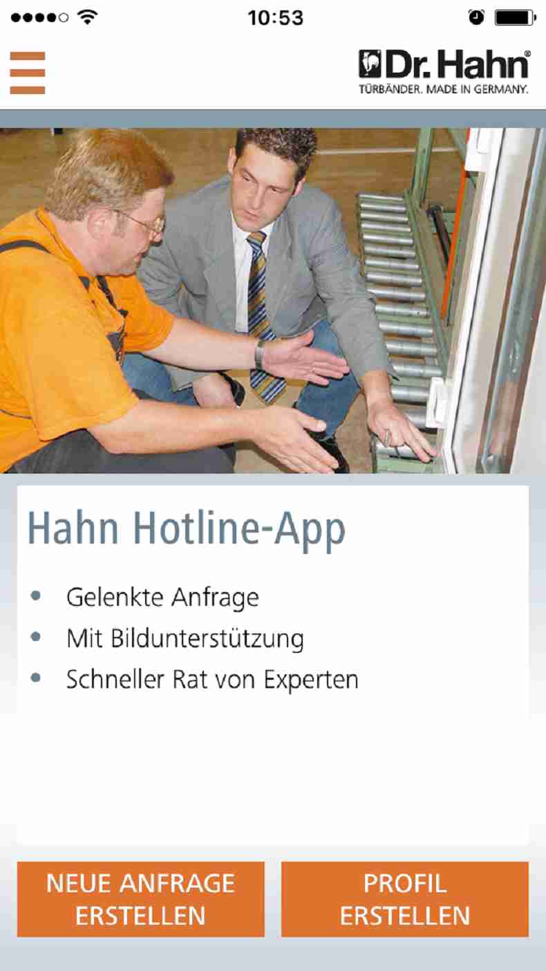 Hahn Hotline-App