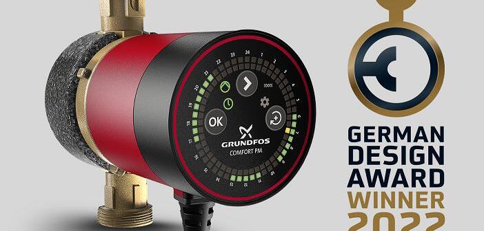 Grundfos Comfort BU/BXU mit German Design Award ausgezeichnet
